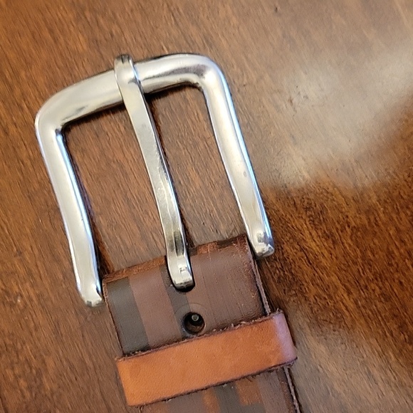 Vtg Bill Adler Leather Belt - Picture 3 of 6